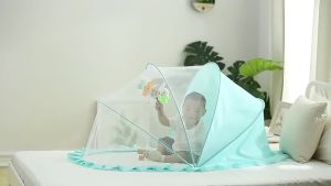 BERMA BABY มุ้งครอบเด็กอ่อน มุ้งพับได้ 360° มีที่บังแสง มุ้งขนาดพกพา สำหรับเด็ก