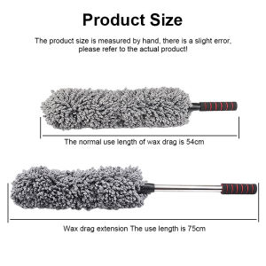 Soft Car Wash Mop Telescoping Car Duster Brush Long Handle Stick Car Dust Broom Car Care Cleaning Washing Brush Mop Panjang Bersih Kereta