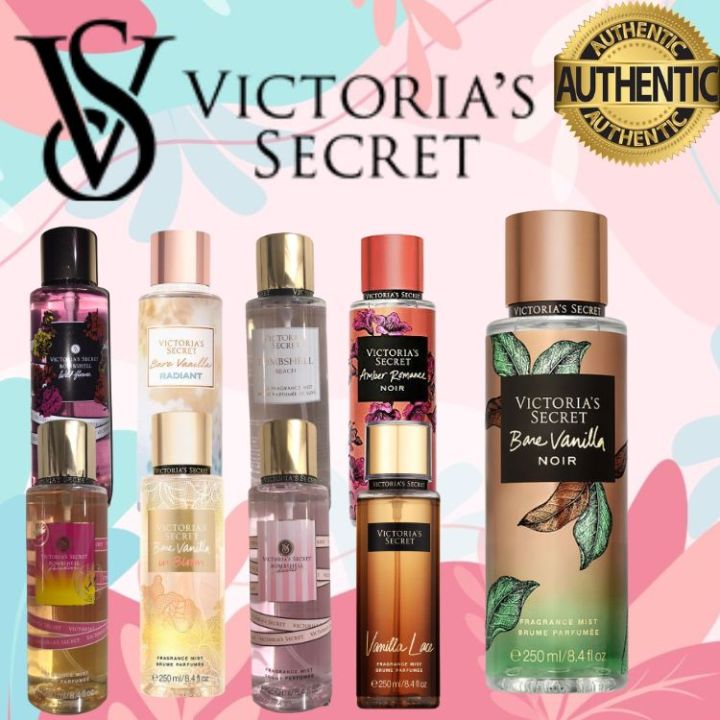Victoria's Secret Fragrance Perfume Affordable Long Lasting Fragrances  Original Authentic Bare Vanilla Noir Bare Vanilla Bloom Bare Vanilla  Radiant