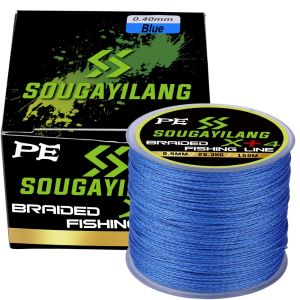 Sougayilangสาย pe 150M เอ็นตกปลา 12-55LBเอ็นโหลดตกปลาสายpe x+4ยช็อคลีดห้าเส้นสายพีอีเหนียวๆ