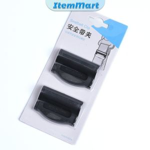 ItemMart Car Seat Belt Limiters Seat Belt Clip Non-Slip Fixed Adjusting Buckle Auto Interior Accessories