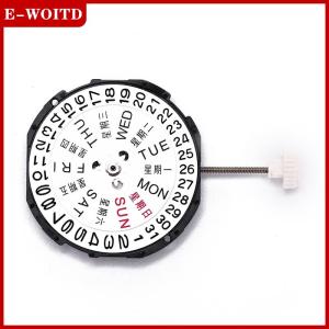 【E-WOITD】 นาฬิกาควอทซ์ทรงกลม1ชิ้นอุปกรณ์ซ่อมนาฬิกาแสดงวันที่เคลื่อนที่แบบไขลาน