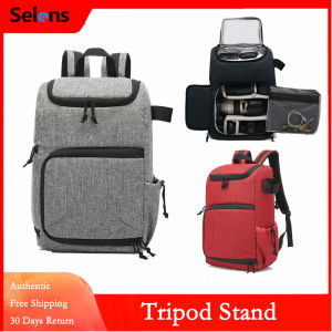 【Local Delivery】Selens New Fashion Multi-functional Waterproof Camera Bag Knapsack Large Capacity Portable Travel DSLR Bag Backpack for Laptop Canon Nikon Sony DSLR DSLR for Men Women