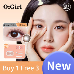 (COD) (0.00-8.00) contact lenses  [Hot] Lens - Kính áp tròng màu nâu xám đen không viền (ống kính 12 tháng tuổi) có đủ độ từ 0 đến 8 độ với khay quà tặng đường kính lớn 14.0-145mm lens cận lens nâu