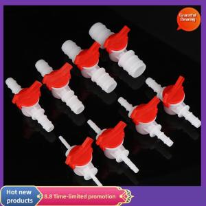 Graceful Hose Barb Two Way Plastic Ball Valve Aquarium Garden Micro Irrigation Connector