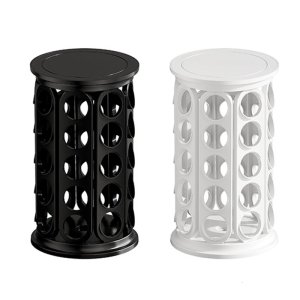 เครื่องจ่ายถ้วยกาแฟประหยัดพื้นที่หมุนได้360องศาบรรจุ40แคปซูลกล่องเอบีเอสสำหรับบ้านสำนักงาน