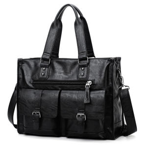TOTEBAG/TAS SELEMPANG IMPORT PREMIUM/TAS LAPTOP 14 INCH/TAS KULIAH/TAS KERJA BAHAN KULIT ANTI AIR