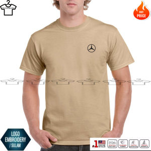 [ PROMOSI ] HOT SELLING MERC EMBROIDERY (SULAM) LOGO DESIGN ROUND NECK PREMIUM COTTON T-SHIRT