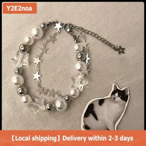 【Local shipping】 Harajuku Sao Vòng Đeo Tay Cô Gái Ngôi Sao Năm Cánh Ngọc Trai Đính Cườm Bangle Cho Phụ Nữ Cổ Điển Thẩm Mỹ Quyến Rũ Vòng Đeo Tay Phụ Kiện Trang Sức Quà Tặng