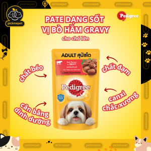 Pate Pedigree Adult Dạng Sốt Cho Chó Trưởng Thành | Chó Lớn 130g