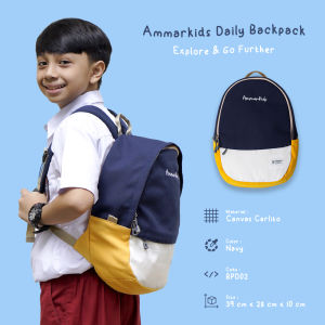 Ammarkids - Tas Sekolah Anak Perempuan dan Laki Laki SD Ransel Daily Backpack Series