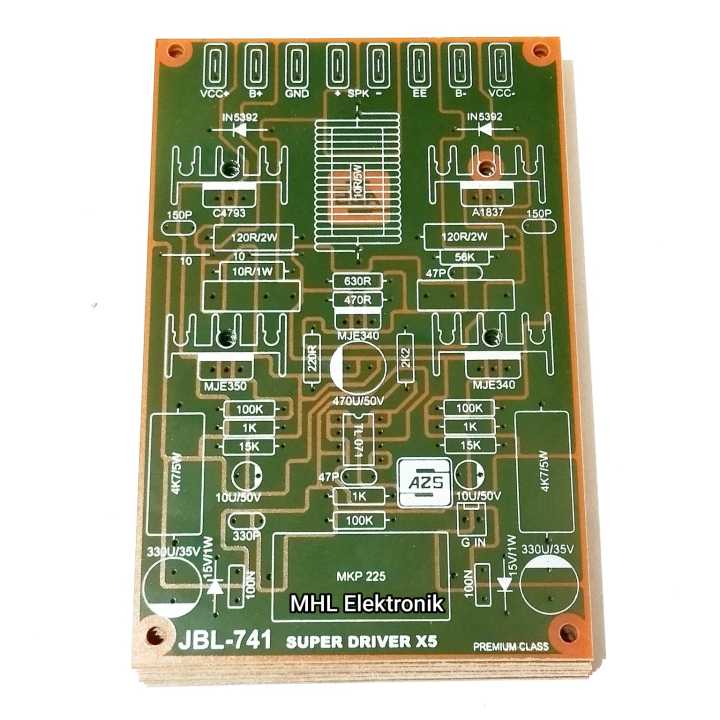 PCB Super Driver JBL 741 X5 Professional Power From Crest Audio USA PCB