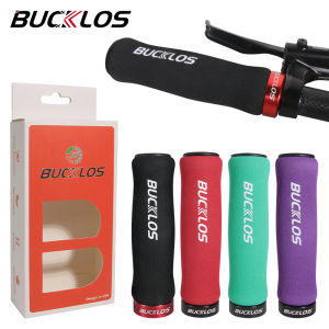 BUCKLOS Handle Grip for MTB Hand Grip Shock-absorbing Anti-slip High Density Sponge Bicycle Grips with Lock On