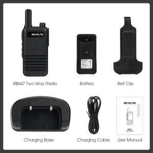 Retevis RB47/647 Walkie-Talkies IP67 Waterproof Easy Pair Two Way Radio for School