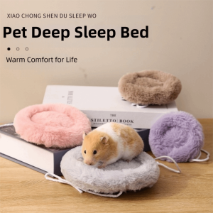 ALLLUCK Plush Hamster Nesting Mat Autumn Winter Soft Sleeping Mat Cotton Pet Bed Cushion Pets Supplies
