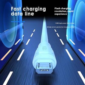 RUNENBAOLUO 120W Fast Charging Micro USB Data Cable for Android Phones High Power Quick Charge
