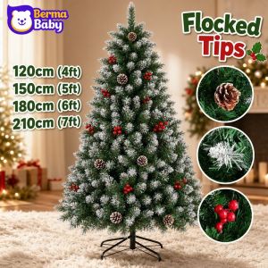 Artificial Pine Pvc Christmas Tree Foldable Easy Setup Realistic Full Look Christmas Party Decor Home Decoration Reusable Christmas Gift Suitable For Indoor Outdoor