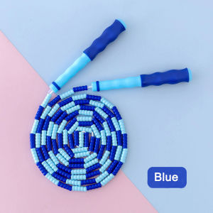 Jump Rope Kids-Soft Beaded Skipping Rope Adjustable Tangle-Free Segmented Jumping Rope for Children and Students