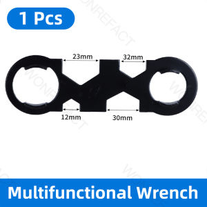 Faucet 6-in-1 Wrench Multi-Purpose Removal Tool Portable 4-Jaw Hexagonal Wrench Maintenance Installation and Removal Tool