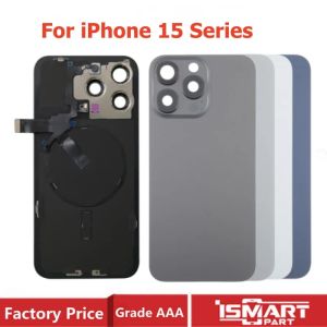 Thay thế mặt kính lưng cho iPhone 15 Pro Max 15 Plus 15 Pro bao gồm cả phần vỏ nắp lưng và tấm kim loại cùng với cáp kết nối không dây.