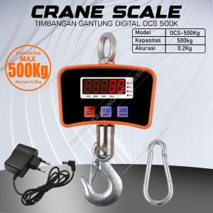 Timbangan Gantung Digital Timbangan Barang Digital OCS 500kg 0.2kg YHG