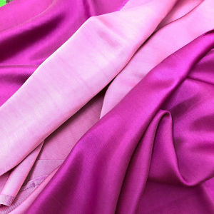 Vải Lụa Tơ Tằm satin màu hồng sen may áo bà ba áo dài và các loại váy đầm