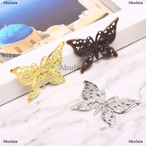 [COD] Abulaia 50Pcs Vintage Butterfly Filigree Wraps Connectors Metal Craft DIY Jewelry Making