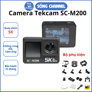 Camera hành trình Tekcam SC-M200 cam hành trình xe máy chống rung 5K bảo hành 15 tháng