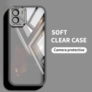 YBD Color Transparent Phone Case for Vivo Y15A Y15S Y01 V2120 V2134 Full Coverage Camera with Lens Protection Silicone Soft Shell
