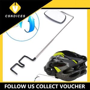 [Csndices] Bike bicycle riding mirror helmet mount rearview rear view eyeglass