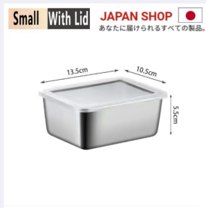 304 Stainless Food Container Stainless Steel lunchbox fresh keeping box with lid stainless food tray with cover storage food sealed storage box food storage container fridge frozen storage box fresh keep box fruit vegetable sealing container box heater h