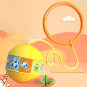 SKJK Foot Hoop Ball Luminous Foot Jumping Ball Skip Ropes Sports On String Jumping Rope Ball Creative Height Growth Reaction Training Ball Fun Sports Toy
