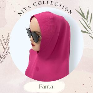 Jilbab Payet Swarosky Rempel 2 Layer Ceruty/Khimar Sabila Mewah Terbaru By NIta Collection