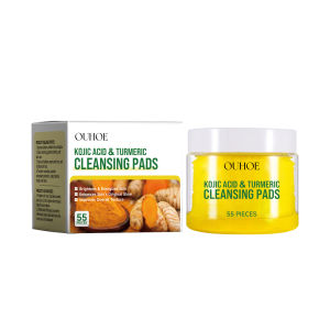 OUHOE  Turmeric cleaning pad   Gentle facial cleansing pad for brightening moisturizing and refreshing skin care