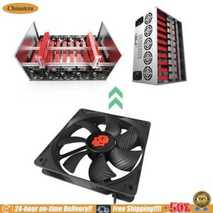 [Chinatera Brand Store]High Speed Desktop Air Compressor 12cm 4 Pin Large Air Volume PC Case Radiator for Cooling and Ventilation