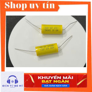 Tụ 1.5uf ( vàng ) lọc trép cao cấp cản trung- trép phân tần loa âm thanh chuẩn.
