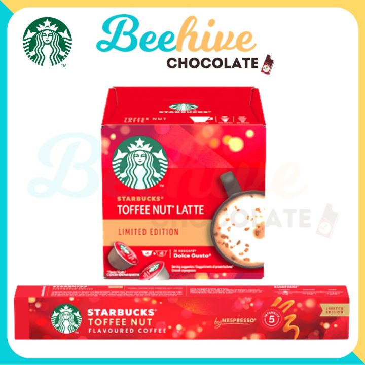 Starbucks Nespresso Dolce Gusto Holiday Blend Toffee Nut Latte Coffee