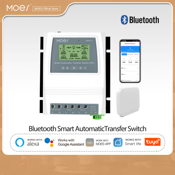 MOES BAT-80A-MS Smart Dual Power Solar Wind Charge Controller 80A With LCD & Bluetooth