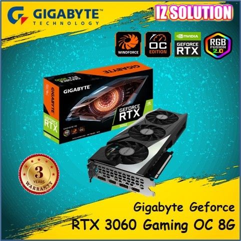 GIGABYTE GeForce RTX 3050 GAMING OC 8GB GDDR6 Graphic Card ( GV ...
