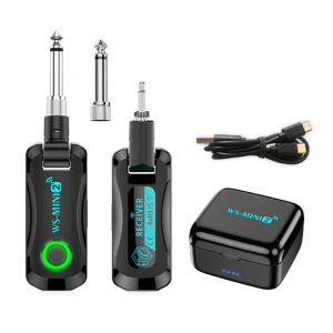 2.4GHz Wireless Guitar Transmitter Receiver System Sound Transmitter and Receiver for Electric Guitar Violin Instruments