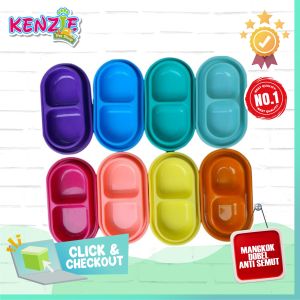 Mangkok Kucing/Anjing Double Anti Semut Dobel