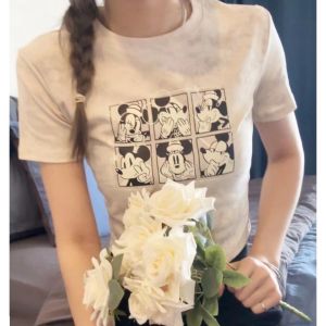 BL20856 Mickey Comic Crop T-Shirt