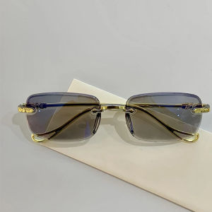 Smart Zoom Color-Changing Ultra Clear Frameless Reading Glasses Lightweight Anti-Blue Light High-Definition Presbyopia Glasses Anti-Fatigue Eyewear Photochromic Spectacles