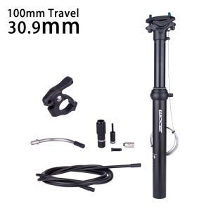 ZTTO MTB Dropper Seatpost Adjustable Suspension Seat Post Internal Routing External Cable Remote Lever 100mm Travel 30.9 31.6