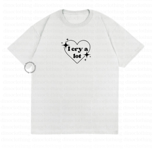 Dino Clothing - KAOS I CRY A LOT/ TSHIRT / KAOS OVERSIZE WANITA / KAOS WANITA DEWASA / KAOS KATUN