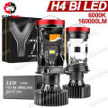 2pcs Lampu LED Utama Y7D Y6D 24 Volt Projector Mini H4 Truk Bus Canter Fuso Tronton Kipas RHD LHB Bi H4 mini Projector H4 projie Cut Off Motor Mobil - Putih. 