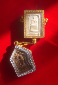Emperor Edition Pendant Combo Set (Extreme Auspicious Metta and Uplift Life Luck) Somdej Ketchaiyo and Khun Paen LP Tim Anniversary Version