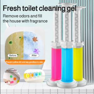 Flower Aromatic Toilet Bowl Gel Magic Toilet Cleaner Deodorizing Flush Water Fragrance 除臭去异味马桶洁厕凝胶