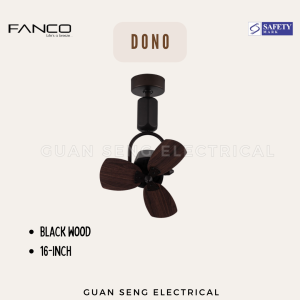 FANCO Dono 16" DC Motor Ceiling / Wall Mounting Fan | Guan Seng Electrical