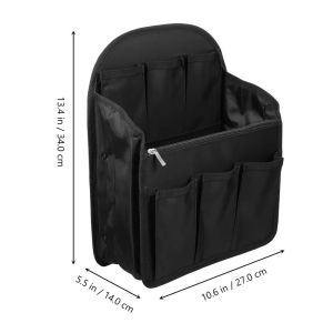 1Pcs Breathable Nylon Backpack Organizer Insert Compact Foldable Interior Bag for Shoulder Bag Travel Backpack Multi Function